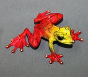 Gorgeous Bronze Frog Figurine Statue Color Live Frogs Limited Edition Signed Numbered 1 small