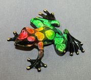 Gorgeous Bronze Frog Figurine Statue Color Live Frogs Limited Edition Signed Numbered 4 small