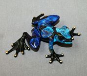 Gorgeous Bronze Frog Figurine Statue Color Live Frogs Limited Edition Signed Numbered 5 small