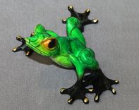 Gorgeous Bronze Frog Figurine Statue Sculpture Limited Edition Signed Numbered 2 small