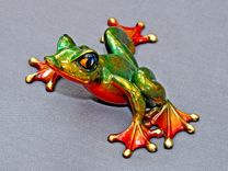 Gorgeous Bronze Frog Figurine Statue Sculpture Limited Edition Signed Numbered 5 small