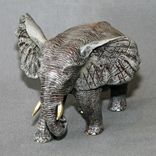Detailed Bronze Elephant "Bull Elephant 2" Figurine Statue Sculpture Limited Edition Signed Numbered 1 small