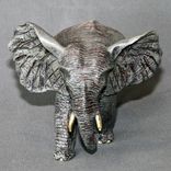Detailed Bronze Elephant "Bull Elephant 2" Figurine Statue Sculpture Limited Edition Signed Numbered 2 small