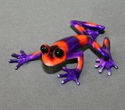 Fantastic Bronze Frog "Angelina" Sculpture Figurine Metal Amphibian Limited Edition Signed Numbered 5 small