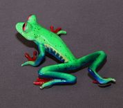 Fantastic Bronze Frog "Angelina" Sculpture Figurine Metal Amphibian Limited Edition Signed Numbered 3 small
