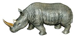 Bronze Rhinoceros "White Rhinoceros" Rhino Figurine Statue Sculpture Limited Edition Signed Numbered 5 small