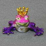 Bronze Frog "Frog Prince" Sculpture Figurine Metal Amphibian Limited Edition Signed Numbered 3 small