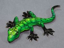 Bronze Lizard Gecko Figurine Statue Sculpture Limited Edition Signed Numbered 4 small