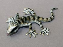 Bronze Lizard Gecko Figurine Statue Sculpture Limited Edition Signed Numbered 5 small