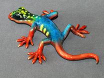 Bronze Lizard Gecko Figurine Statue Sculpture Limited Edition Signed Numbered 2 small