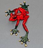 Gorgeous Color "Slider" Bronze Frog Statue Figurine Amphibian Limited Edition Signed Numbered 1 small