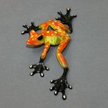 Gorgeous Color "Slider" Bronze Frog Statue Figurine Amphibian Limited Edition Signed Numbered 2 small
