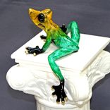 Beautiful Bronze Frog Figurine Statue Sculpture Limited Edition Signed Numbered 6 small