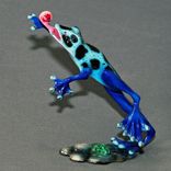 Gorgeous Bronze Frog Figurine Statue Sculpture Art Limited Edition Signed Numbered 4 small