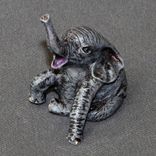 Bronze Elephant "Elephant Mother And Baby" Figurine Statue Sculpture Limited Edition Signed Numbered 3 small