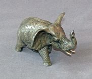 Awesome Bronze Elephant "Elephant Baby" Figurine Statue Sculpture Limited Edition Signed Numbered 2 small