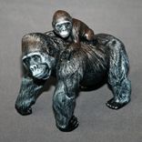 Gorilla "Mama & Baby Gorilla" King Kong Figurine Statue Sculpture Limited Edition Signed Numbered 1 small