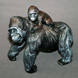 Gorilla "Mama & Baby Gorilla" King Kong Figurine Statue Sculpture Limited Edition Signed Numbered 2 small