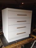 Solid Maple Modern Vanity With Brass Pulls 1 small