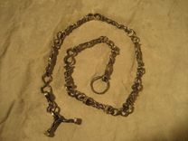 Heavy Sterling  Silver Necklace 2 small