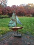Copper Sailboat Weathervane 1 small