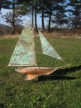 Copper Sailboat Weathervane 3 small