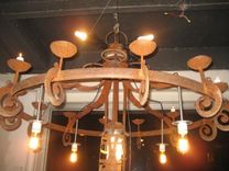 Hand Wrought Chandelier & Candelabra 2 small