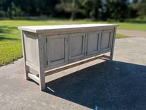 Custom Cabinet Up To 8 Ft Long, Handmade In Texas Any Color Available. Buffet Cabinet Shelf 4 small