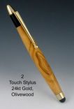 Touch Stylus, Exotic Wood Body, Five Available Colors For Stylus Tip 3 small