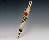 Hand Crafted Inlay Wood Pens 5 small