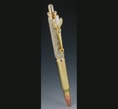 30 Cal Bullet Click And Twist Pens, Real 'No Catch 'Em' Deer Antler Body 1 small
