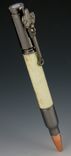 30 Cal Bullet Click And Twist Pens, Real 'No Catch 'Em' Deer Antler Body 2 small