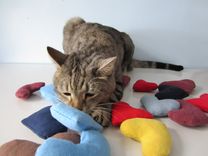 Upcycled Organic Catnip Cat Toy Made From Recycled T-Shirts 4 small