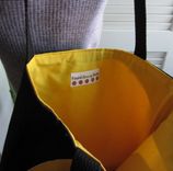 Upcycled Tote Bag Made From Vintage Napkins With A Moon Design 4 small