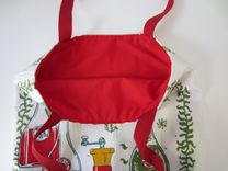 Upcycled Tote Bag Made From A Vintage Kitchen Towel 3 small