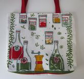 Upcycled Tote Bag Made From A Vintage Kitchen Towel 4 small
