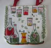 Upcycled Tote Bag Made From A Vintage Kitchen Towel 5 small