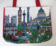 Upcycled Tote Bag Made From A London Souvenir Towel 1 small