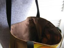 Upcycled Tote Bag Made From A Pair Of Vintage Fallani And Cohn Napkins 2 small