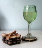Upcycled Coasters - Set Of Four Made From Recycled Wine Corks 1 small