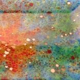 Nebula Square Fused Glass Plate 2 small