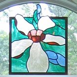 Cape Cod Floral Stained Glass Window 1 small