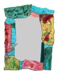 Contemporary Stained Glass Border Mirror 3 small