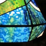 Blue And Green Swirl Hanging Lamp 1 small