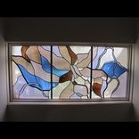 Catlea Orchid Stairwell Stained Glass Windows 3 small
