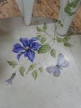 Vintage Rocking Chair Painted With Flowers And Critters 3 small