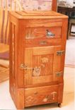 Vintage Ice Box Painted With Woodland Flora And Fauna 1 small
