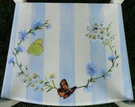 Children's Chair Painted With Wild Flowers And  Butterflies 4 small