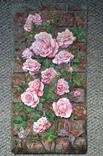 Hand Painted Roses On Slate 2 small