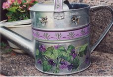 Painted Florals On Small Items Like Lazy Susans Or Watering Cans 4 small